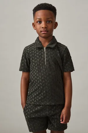 Reiss Jackson Textured Towelling Polo Shirt116122cm