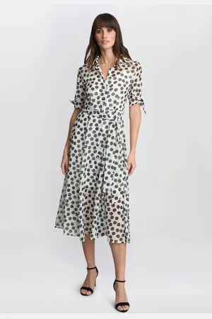 Gina Bacconi Cream Adrienne Shirt Dresssmall