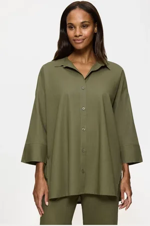 Triumph Boyfriend Green Summer Wear 100% Cotton Shirt36