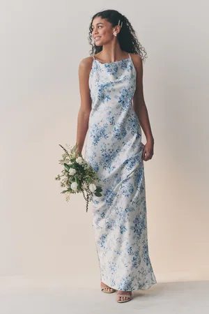 Next Bridesmaid Satin Cowl Neck V-Back Maxi Dress42