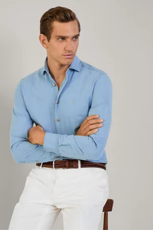 Hackett Tailored Fit Denim ShirtMedium