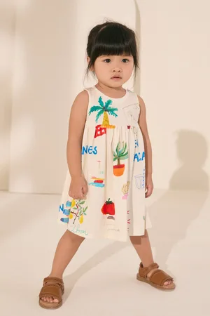 Next Sleeveless Jersey 100% Cotton Dress (3mths-7yrs)110116cm