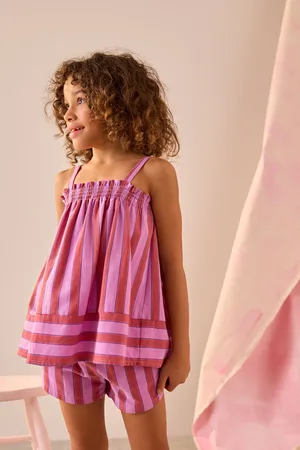Next 100% Cotton Stripe Top and Shorts Set (3-16yrs)166168cm