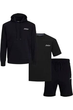 JACK & JONES Hoodie Sweat T-Shirt And Shorts Co Ord SetX-large