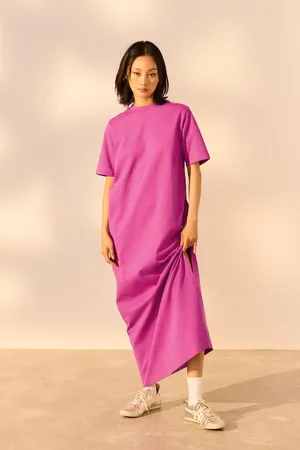 Next Heavyweight Short Sleeve Crew Neck Maxi T-Shirt Dress4 P