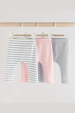 Next 100% Cotton Baby Leggings 3 Pack8692cm