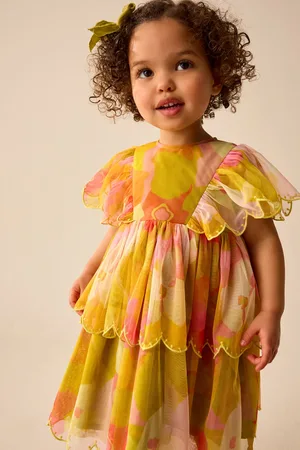 Next Mesh Scallop Party Dress (3mths-7yrs)110116cm