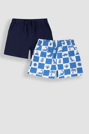 JoJo Maman Bébé Printed & Plain Shorts 2 Pack110116cm