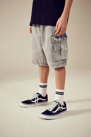 Next 100% katoenen denim cargoshort (3