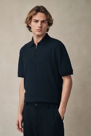 Next Poloshirt met textuur en rits aan de hals3X-Large