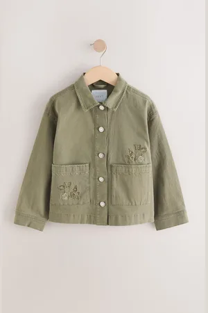 Next Khaki Emb Shacket (3-16yrs)166168cm