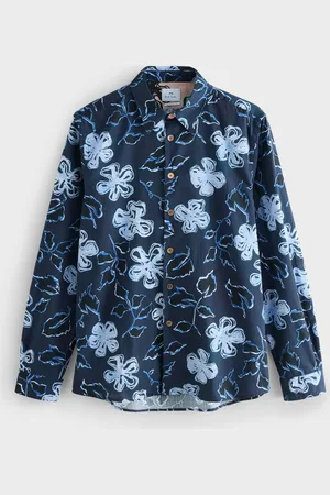 Paul Smith Blue 100% Cotton Long Sleeve Regular Fit Shirtxxlarge