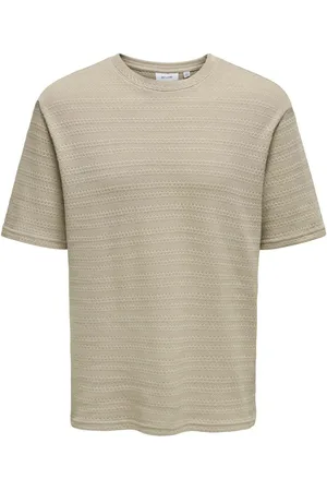 Only & Sons Textured Short Sleeve T-Shirtmedium
