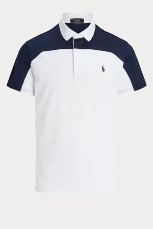 Ralph Lauren RLX Airtech Pique Knit White Polo ShirtSmall