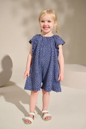 Next 100% Cotton Jersey Ruffle Playsuit (3mths-7yrs)110116cm