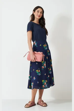J.Crew Company Purple Dara Floral Midi Skirt38
