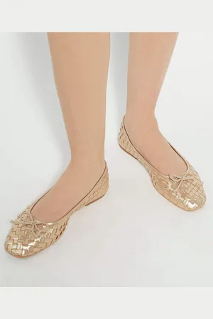 Dune Heat Woven Ballerina Shoeseu42