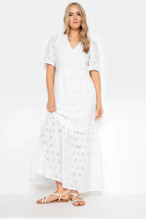 Long Tall Sally 100% Cotton V-Neck Broderie Dress46 Tall