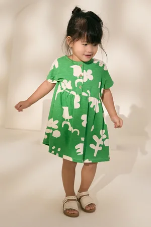 Next Short Sleeve 100% Cotton Jersey Dress (3mths-7yrs)104110cm