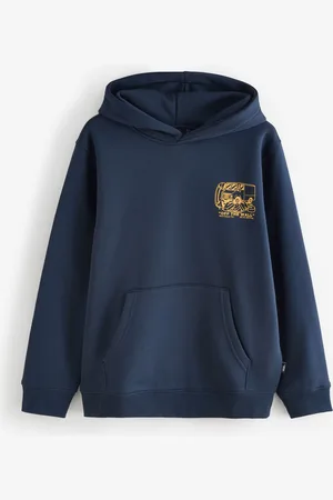 Vans Boys Next Stop Loose 100% Cotton Blue Hoodiexl