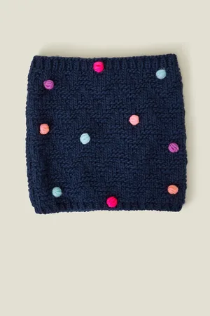 Accessorize Girls Pom Pom Knit SnoodEén
