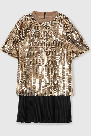 Reiss Darcey Sequin T-Shirt Dress13