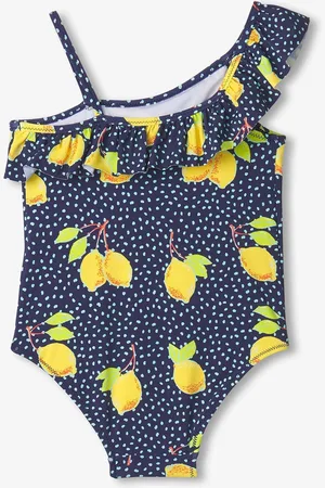 Hatley Blue Fresh Lemons Ruffle Trim Swimsuit110116cm