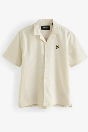 Lyle & Scott Oxford overhemd van linnenmix met reverskraag2X-Large