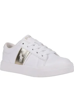 Ralph Lauren Kids Frazier Gold Panel Trainersuk6eu39