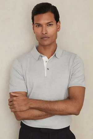 Reiss Finch Contrast Placket Polo Shirt With Cotton2X-Large