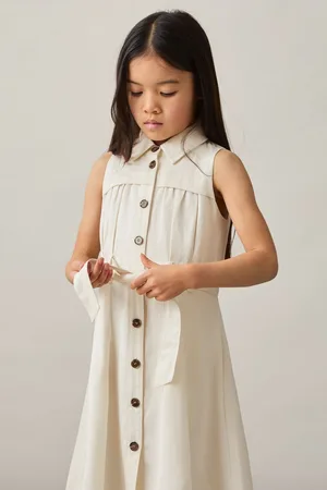 Reiss Heidi Tie-Waist Collared Dress146152cm