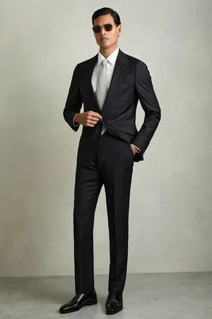 Reiss Oscar Single-Breasted Wool-Blend Suit Blazer42r