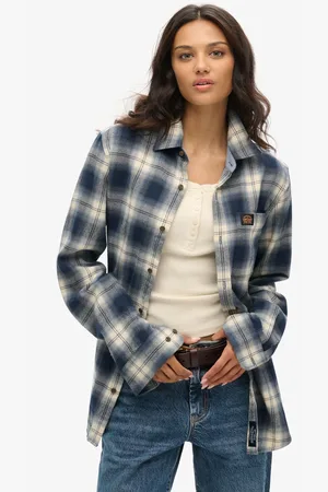 Superdry Oversized Long Sleeve Cotton Lumberjack Shirt38-40
