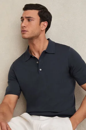 Reiss Manor Merino Wool Short Sleeve Polo ShirtX-large