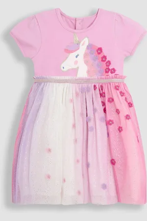 JoJo Maman Bébé Appliqué Tulle Party Dress7480cm