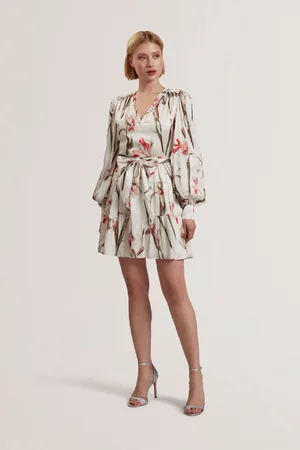 Ted Baker Cuiaba Pleat Detail V-Neck Mini Dress42
