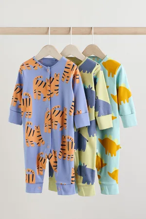 Next Verpakking van 3 voetloze babypyjama
