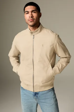 Next Regenbestendig Harrington jack met geruite voeringX-large