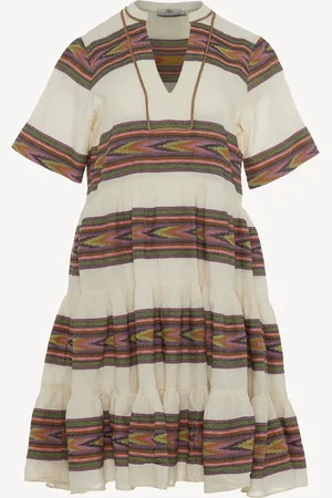 Devotion Twins Harmonia Chevron Stripe 100% Cotton Mini Dresssmall