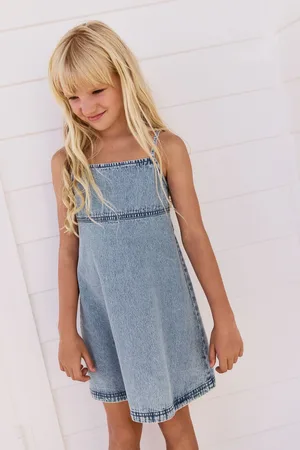Next 100% Cotton Strappy Denim Dress (3-16yrs)166168cm