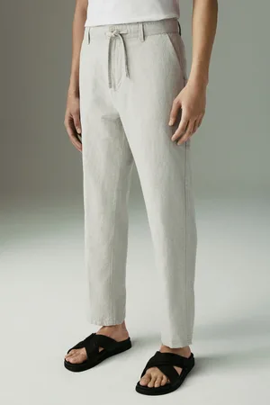 Next Cotton Linen Twill Chino Trousers38r