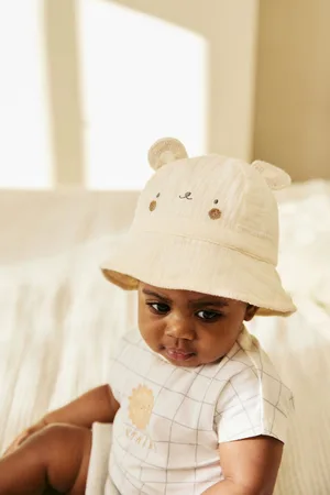 Next 100% Cotton Baby Woven Bucket Hat7480cm