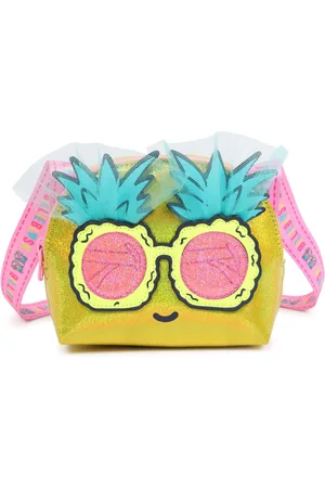Billieblush Yellow Pineapple Character Cross-Body Bag With Logo Strapeen