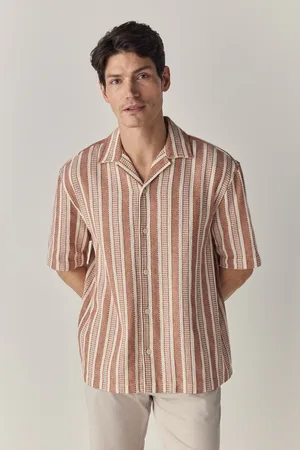 Next 100% katoenen gestreept shirt met korte mouwenLarge