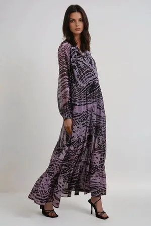 Religion Callisto Maxi Dress With Tiered Skirt And Drawstring Waist38