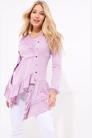 Joe Browns Frilly Embroidered V-Neck Tunic40
