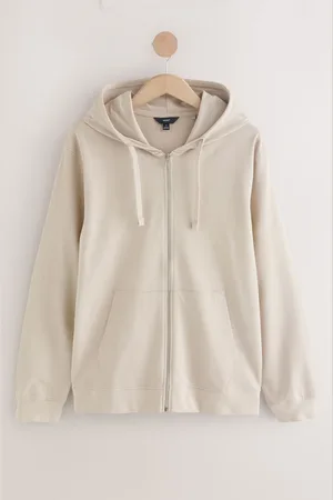 Next 100% katoenen lichtgewicht hoodie met rits5X-Large