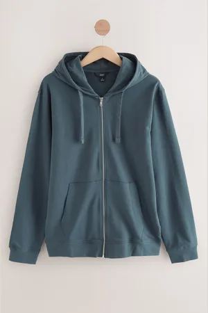 Next 100% katoenen lichtgewicht hoodie met rits5X-Large