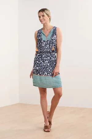 Hatley Blue Wavy Flowers Chloe Dresslarge