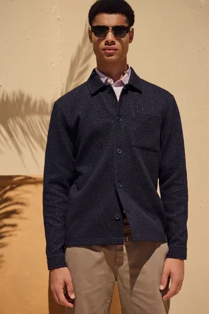 Next Textured Shacket with Stitch DetailX-large